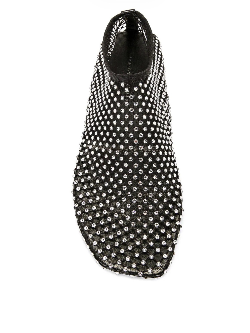 Christopher Esber Minette Black Crystal-Studded Slip-On Mule